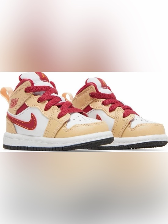 Jordan Other - Air Jordan 1 Mid Toddler Light Curry Cardinal
Red 640735-201 Size: 4C